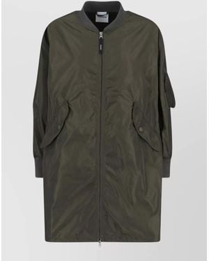 Aspesi Jacket Ribbed Collar Side And Sleeve Pockets - Green