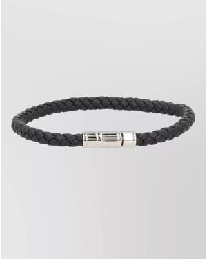 Tom Ford Braided Leather Bracelet - Metallic