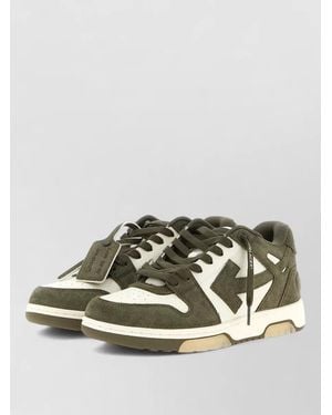 Off-White c/o Virgil Abloh Leather Low-Top Trainers - Multicolour
