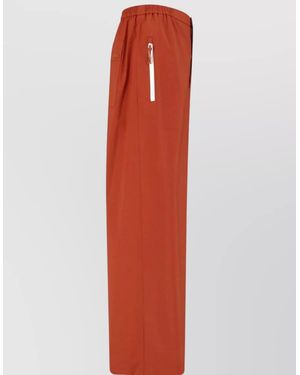 Lacoste Straight Shorts Side And Zip Pocket - Red