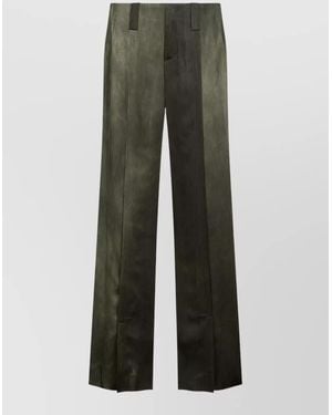 The Seafarer Maiorca Trousers Wide Leg Belt Loops - Green