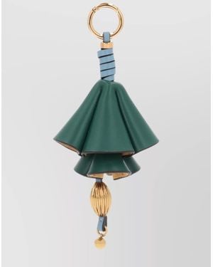 Etro Leather Flower Charm - Green