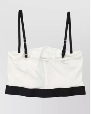 Tom Ford Logo-Detail Underwire Bra - White