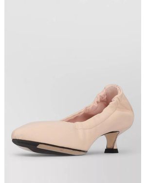 LA ROSE Leather Pumps - Natural