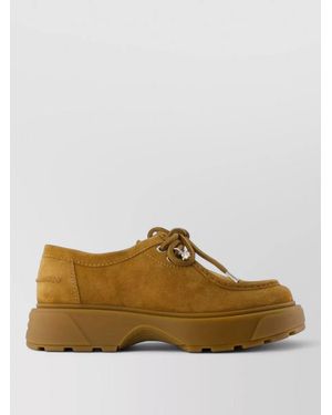 McQueen Suede Low-Top Trainers - Brown
