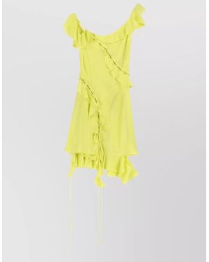 Acne Studios Frill Mini Dress - Yellow