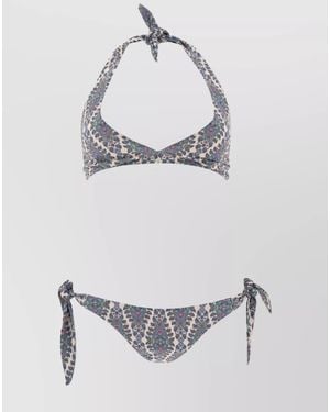 Etro Paisley-Print Bikini - Grey