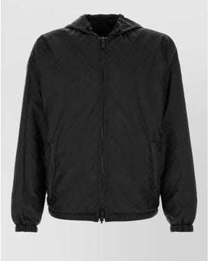 Burberry Printed Reversible Puffer Jacket - Black
