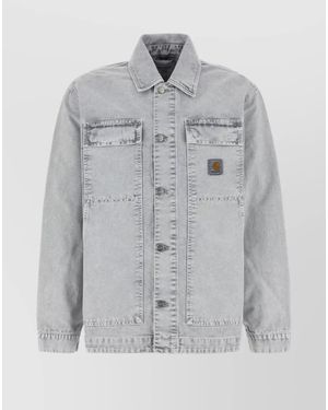 Carhartt Organic Cotton Loose-Fit Shirt Jacket - Grey