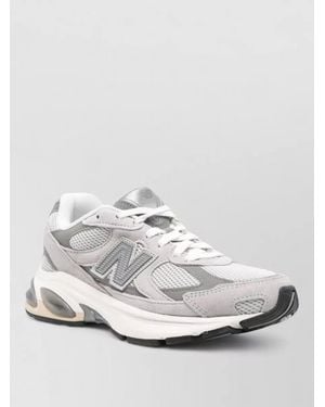 New Balance Suede Mesh Panelled Low-Top Trainers - White