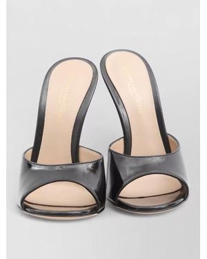 Gianvito Rossi Leather Mules - White