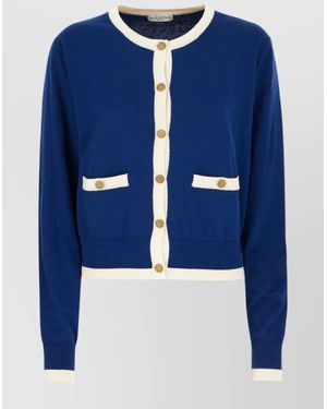 Ballantyne Knitwear With Front Pockets And Long Sleeves - Blue