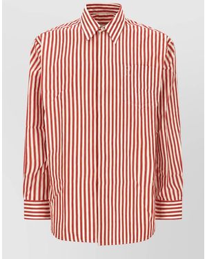 Ami Paris Embroidered Cotton Shirt