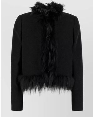 Fendi Bouclé Blazer - Black