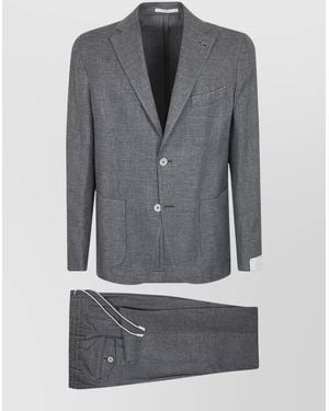 Eleventy Single Breasted Suit - Grey