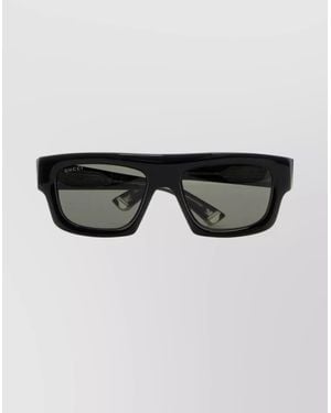 Gucci Rectangular Frame Sunglasses Dark Lenses - Black