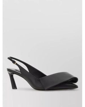 Givenchy Leather Twisted Ribbon Court Shoes - Black