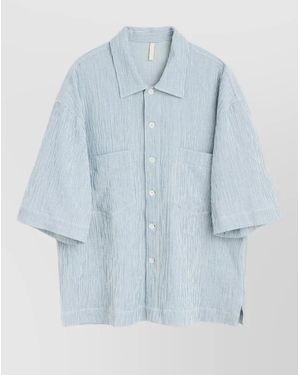 sunflower Striped Short-Sleeve Shirt - Blue