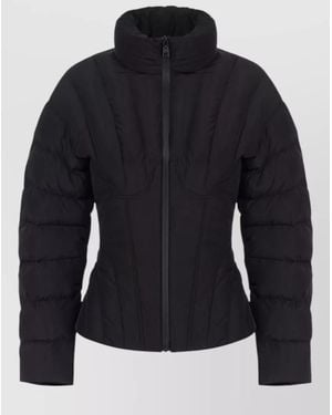 Elisabetta Franchi Quilted Down Jacket - Blue