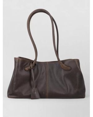 Low Classic Haricot Mini Lamb Leather Shoulder Tote - Black