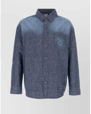 Loewe Chambray Shirt Long Sleeves - Blue