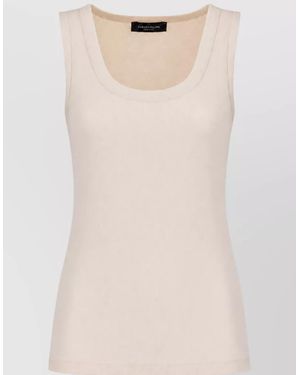 Fabiana Filippi Stretch Cotton Camisole - Natural