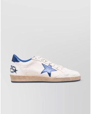 Golden Goose Leather Low-Top Trainers - Metallic