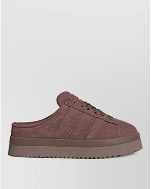 adidas Suede Leather Slippers - Brown