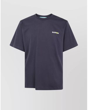 Barrow Cotton Logo Print T-Shirt - Blue