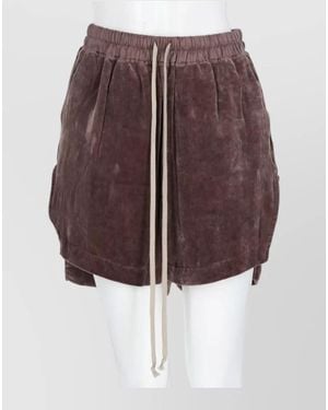 Rick Owens Pleated Lounge Underwear Relaxed Fit Texture - Brown