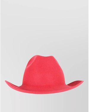 Studio Rabbit Fur Fedora Hat - Pink