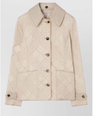 Burberry Fernleigh Nylon Jacket Casual Style - Natural