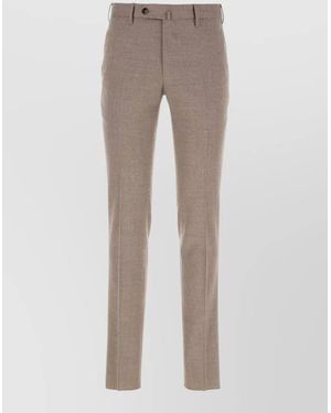 PT Torino Stretch Virgin Wool Tailored Suit Pant - Gray