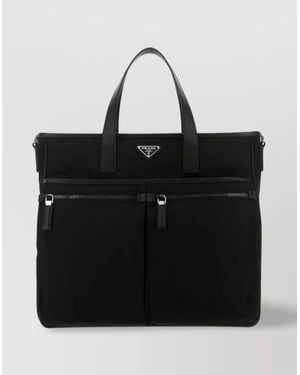 Prada Nylon Tote Bag - Black