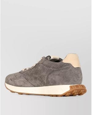 Hogan Leather Low-Top Trainers - Grey
