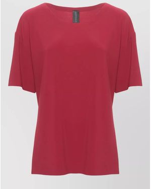 Norma Kamali Lounge Set Elastic Waist Top And Pants - Red