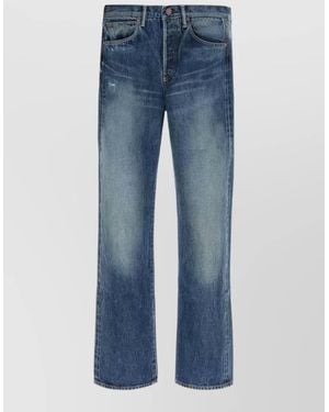 Visvim Denim Sculpture Straight Leg Five Pocket Jeans - Blue