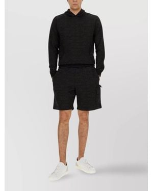Moschino Logo Print Hoodie - Black