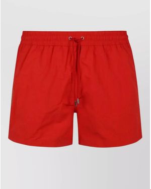 Paul Smith Swim Shorts Stripe Detail Pocket - Red