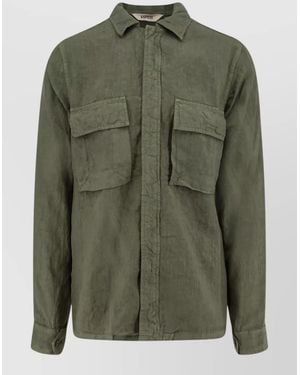 Aspesi Casual Jacket Front Pockets Urban Style - Green