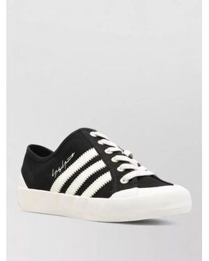 Y-3 Leather Low-Top Lace-Up Trainers - Multicolour