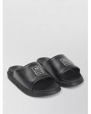Y-3 Rubber Slide Sandals Flat Sole - Grey