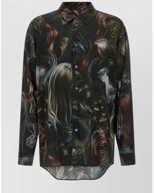 Magliano 'Artistic Print Long Sleeves Shirt' - Black