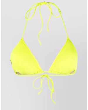 MC2 Saint Barth Halterneck Triangle Bikini Top - Yellow