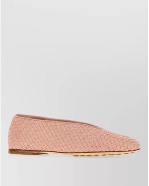 Bottega Veneta Leather Ballerina Shoes - Pink