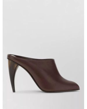 McQueen Leather Mules - Brown