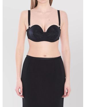 Dolce & Gabbana Lace Balconette Bra Top - Black