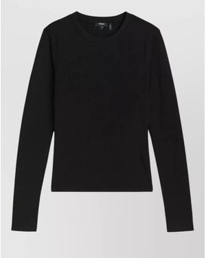Theory Long Sleeve Knitted Top - Black