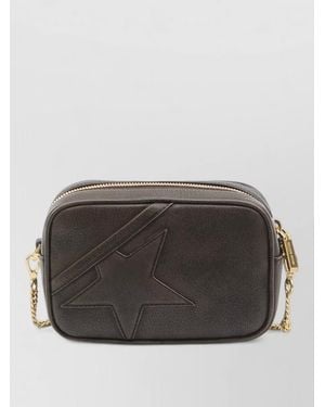 Golden Goose Mini Star Leather Crossbody Bag - Grey
