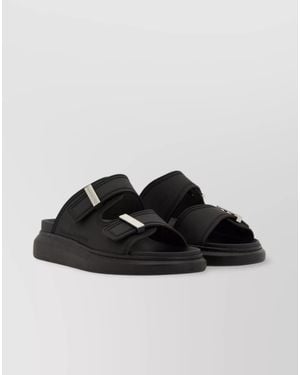 McQueen Oversized Sandals - Black